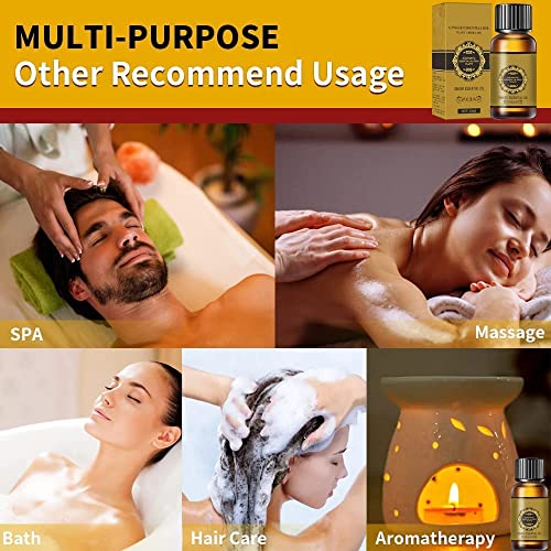 Belly Drainage Ginger Oil, Ginger Oil Lymphatic Drainage Massage Oil, Natural Lymphatic Drainage Ginger Oil,Ginger Massage Oil,Plant Aroma Oil, Natural Ginger Essential Oil (10 Pack) - Image 2