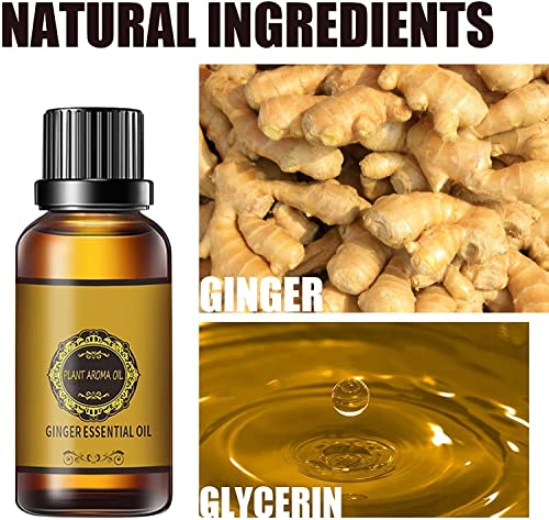Belly Drainage Ginger Oil, Ginger Oil Lymphatic Drainage Massage Oil, Natural Lymphatic Drainage Ginger Oil,Ginger Massage Oil,Plant Aroma Oil, Natural Ginger Essential Oil (10 Pack) - Image 6