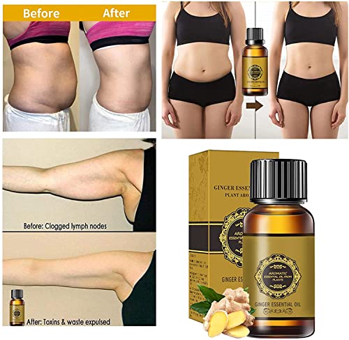 Belly Drainage Ginger Oil, Ginger Oil Lymphatic Drainage Massage Oil, Natural Lymphatic Drainage Ginger Oil,Ginger Massage Oil,Plant Aroma Oil, Natural Ginger Essential Oil (10 Pack) - Image 7