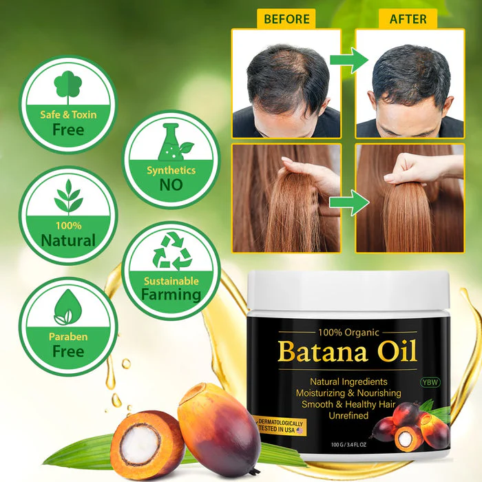 100% Natural Raw Batana Oil for Hair Growth, Dr. Sebi Hair Oil from Honduras, Prevent Hair Loss, Eliminates Split Ends for Men & Women - Image 7