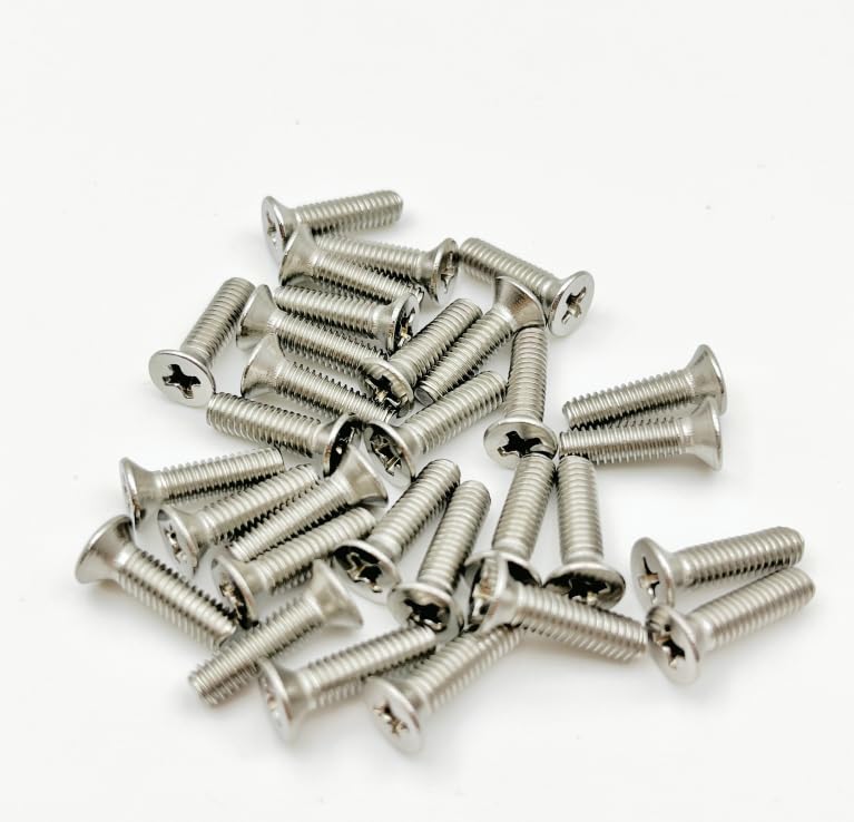100pcs M3-0.5x3mm Phillips Flat Head Machine Screws, Stainless Steel 304 (18-8), UNC Coarse Thread, Countersunk Head Machine Screws - Image 3