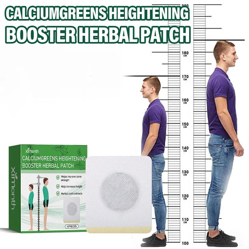10pcs Height Increase Foot Patch Conditioning Body Grow Bone Growth Foot Sticke'