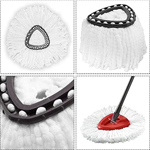 12 Pack Mop Heads Replacement for O-Ceda Easy Wrin Spin Mop, Microfiber Spin Mop Refills, Easy Cleaning Mop Head Replacement - Image 2
