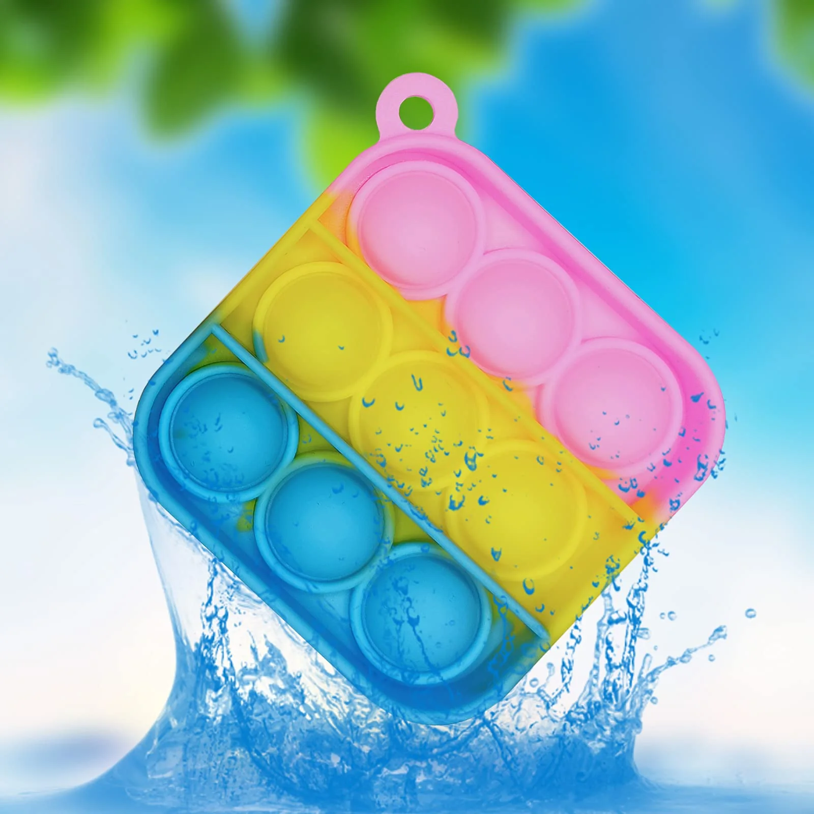 120 Pcs Mini Pop Bubble Fidget Toys, Silicone Keychain Small Pop Bulk for Party Favors, Classroom Prizes, Reliever Hand Toy Goodie Bag Stuffers Halloween Christmas Birthday Gifts for Kids Students - Image 6