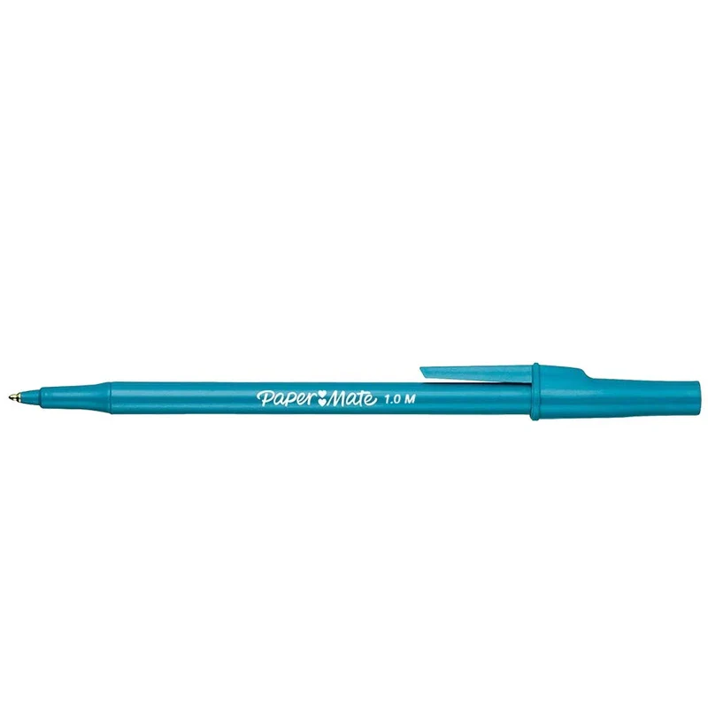 16 x Papermate Write Bros Classic Ballpoint Stick Pen, 1.0mm Medium Point, Blue Barrel/Blue Ink - Loose in Plain Packaging - Image 4