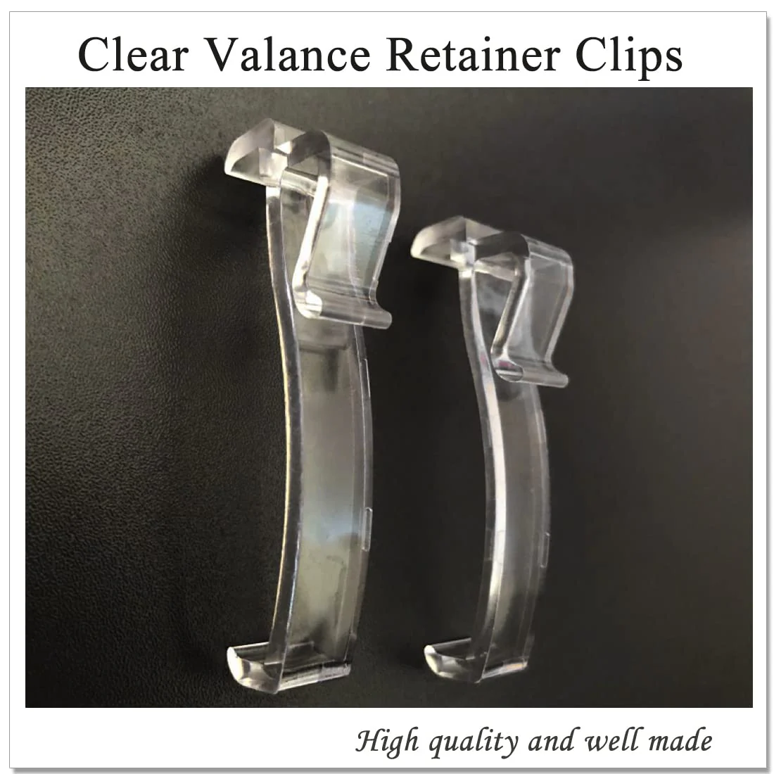 2.5 Inch Valance Clips, Clear Window Blind Clip for Horizontal Blinds, Fits 2.5 Inch Valance (6 PCS) - Image 5