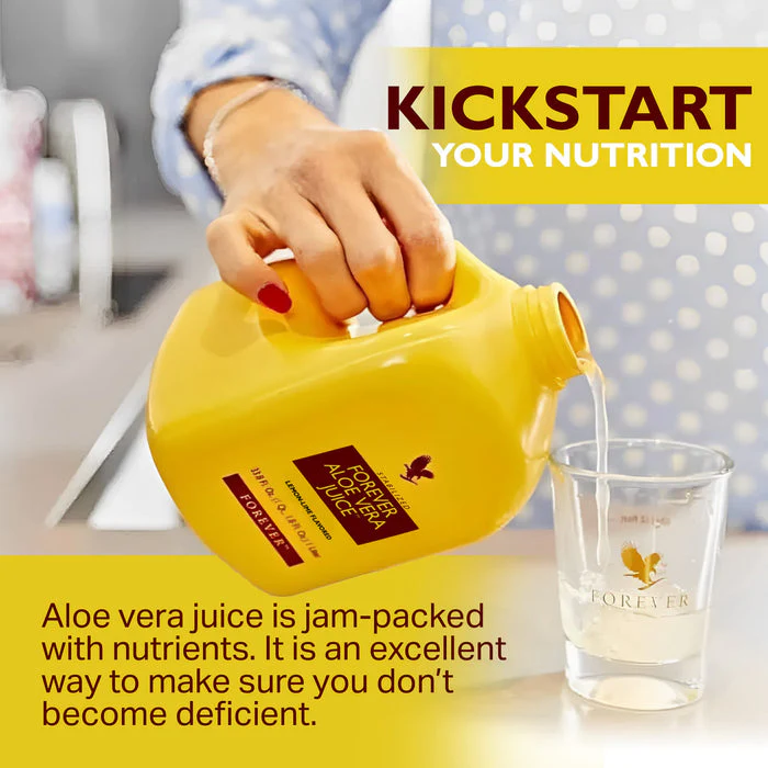 2 Bottles of 1 Liter Aloe Vera Juice. Forever Living Lemon-Lime Flavored Aloe Juice. Pure Aloe Vera Juice Made with Pure Aloe Vera Plant - Image 2