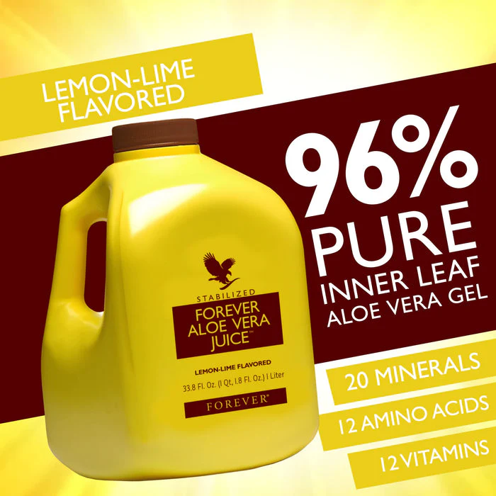 2 Bottles of 1 Liter Aloe Vera Juice. Forever Living Lemon-Lime Flavored Aloe Juice. Pure Aloe Vera Juice Made with Pure Aloe Vera Plant - Image 5