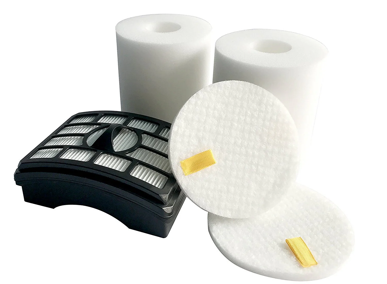 2 HEPA Filter + 2 Foam Flet Filter Kit for Shark Rotator Pro Lift-Away NV500 NV501 NV505 NV552 HEPA Filter & Foam Filter Kit, Part # XFH500 & XFF500 - Image 3