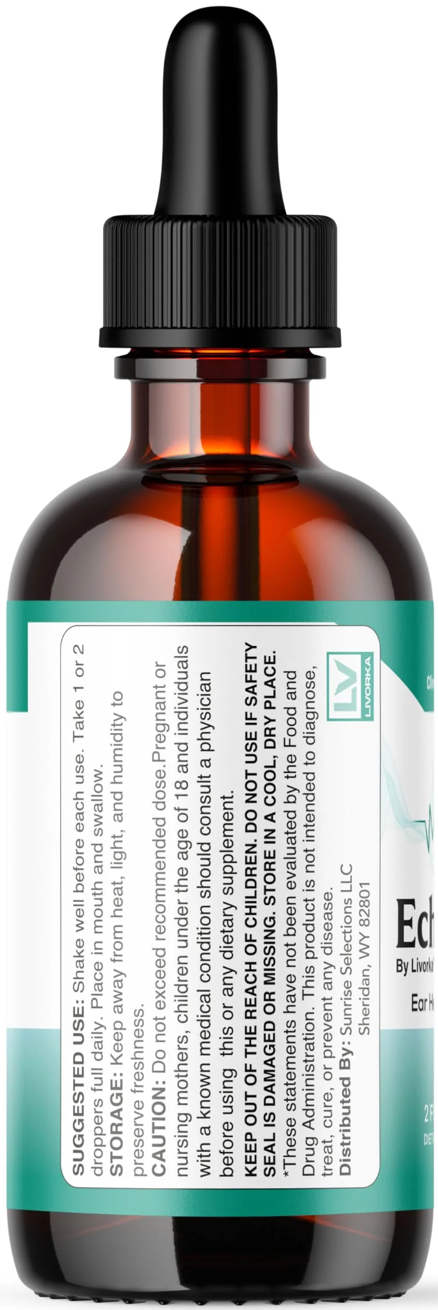 (2 Pack) Echo Free Drops - Natural Support, EchoFree Pro Ear Health Support Supplement Liquid Drops, Echofree Pro Healthy Ear Vitamin Premium, EchoFree Advanced Formula Reviews, 2 Bottles for 2 Months - Image 4