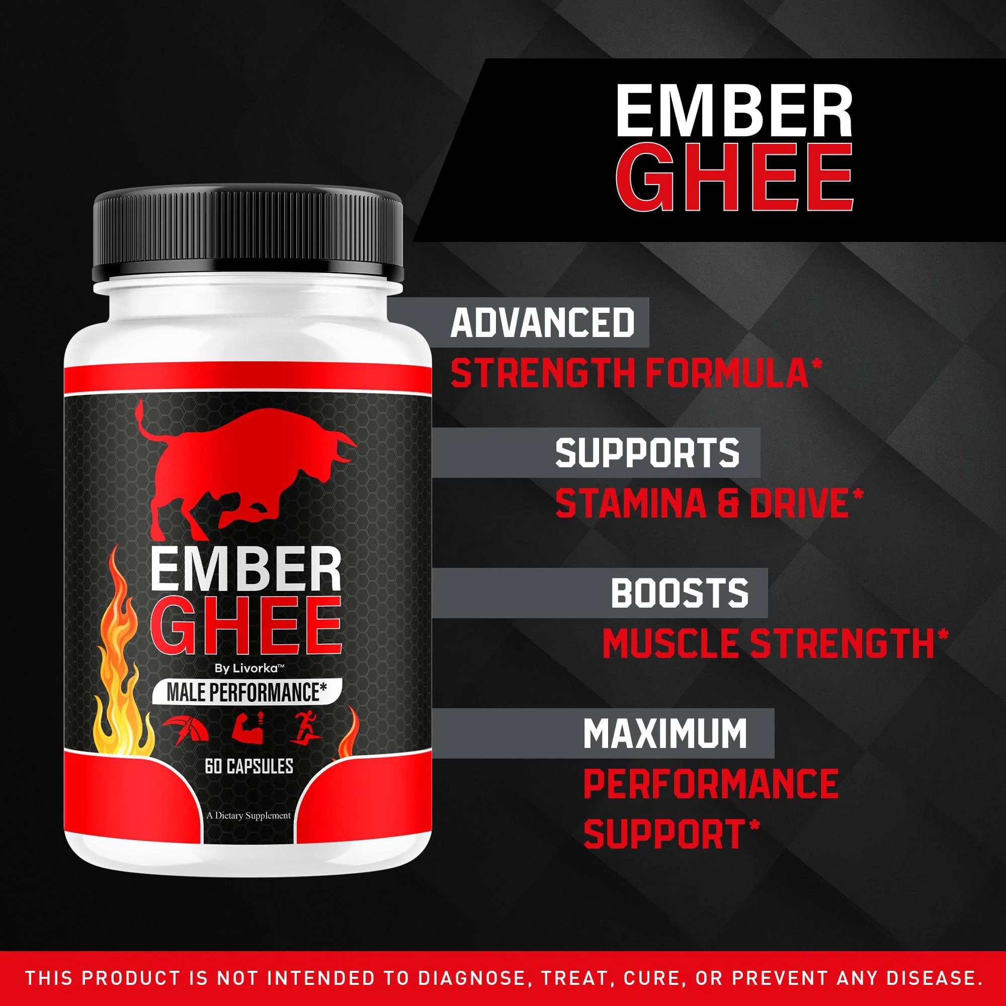 (2 Pack) Ember Ghee Pills for Men - Official Ember Ghee Supplement Suppport Capsules Premium All Natural, EmberGhee Maximum Strenght Multivitamin Pills Advanced Formula, 120 Capsules for 2 Months - Image 8