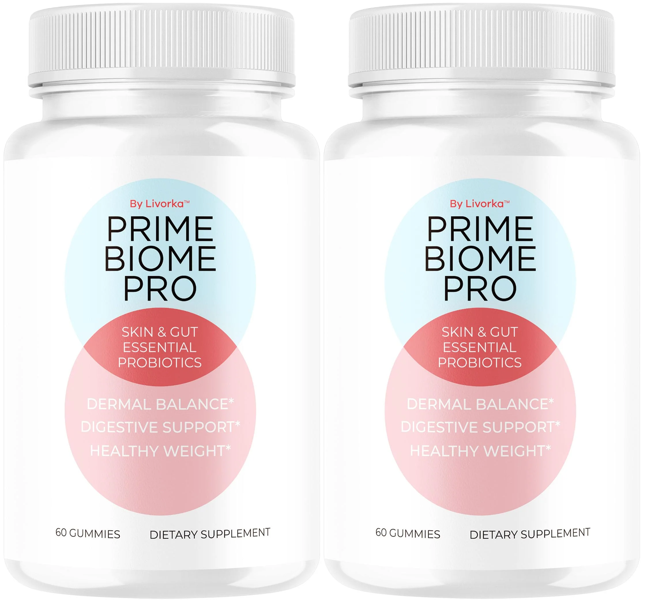 (2 Pack) Prime Biome Pro Gummies - Prime Biome Gummies Pro for Skin & Gut Support, Primebiome Pro Reviews - Supplement Gummy All Natural Vitamin Advanced Formula, 120 Gummies for 2 Months