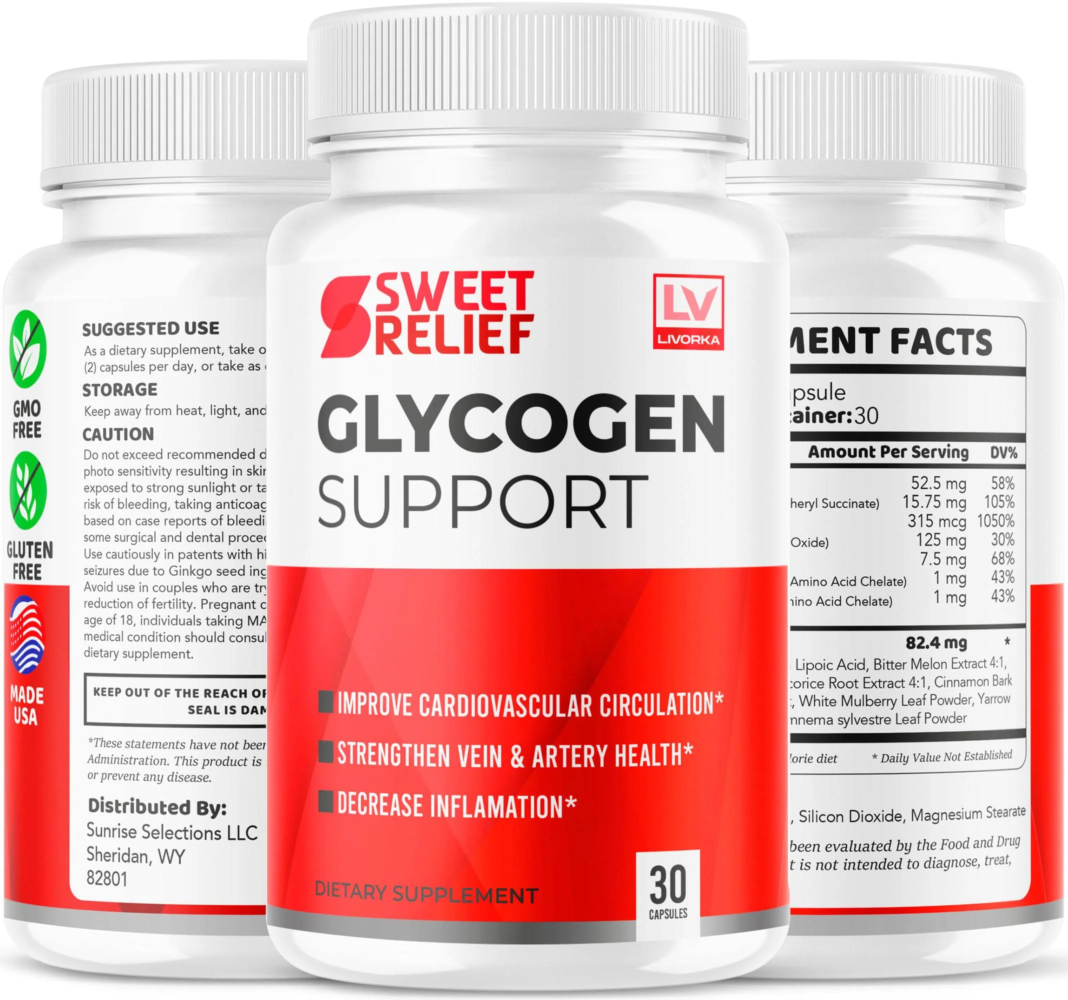 (2 Pack) Sweet Relief Capsules - Official SweetRelief Premium Formula Supplement Pills, Advanced Sweet Relief Glycogen Support Formula for Wellness & Overall Health, 60 Capsules for 2 Months - Image 2