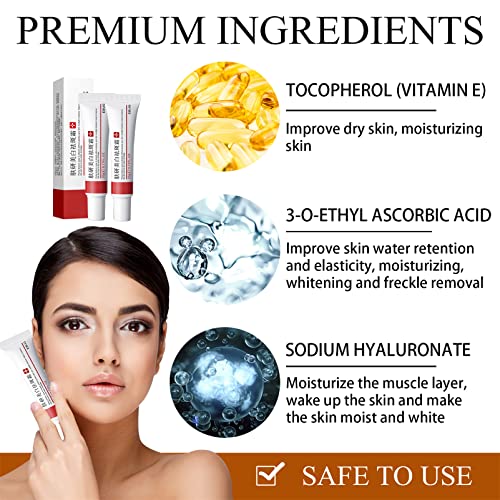 2 Pcs Whitening Freckle Cream, Acne Scar Removal Treatment Cream, Pigmentation Removal Cream for Face, Moisturizing Removes Facial Melasma Dark Spots Wrinkles Blemishes (whitening freckle cream) - Image 4