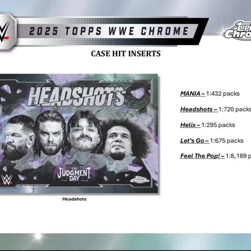 2 (TWO) PACKS- 2025 Topps Chrome WWE Wrestling Hobby Box - Specification: Default - Image 6
