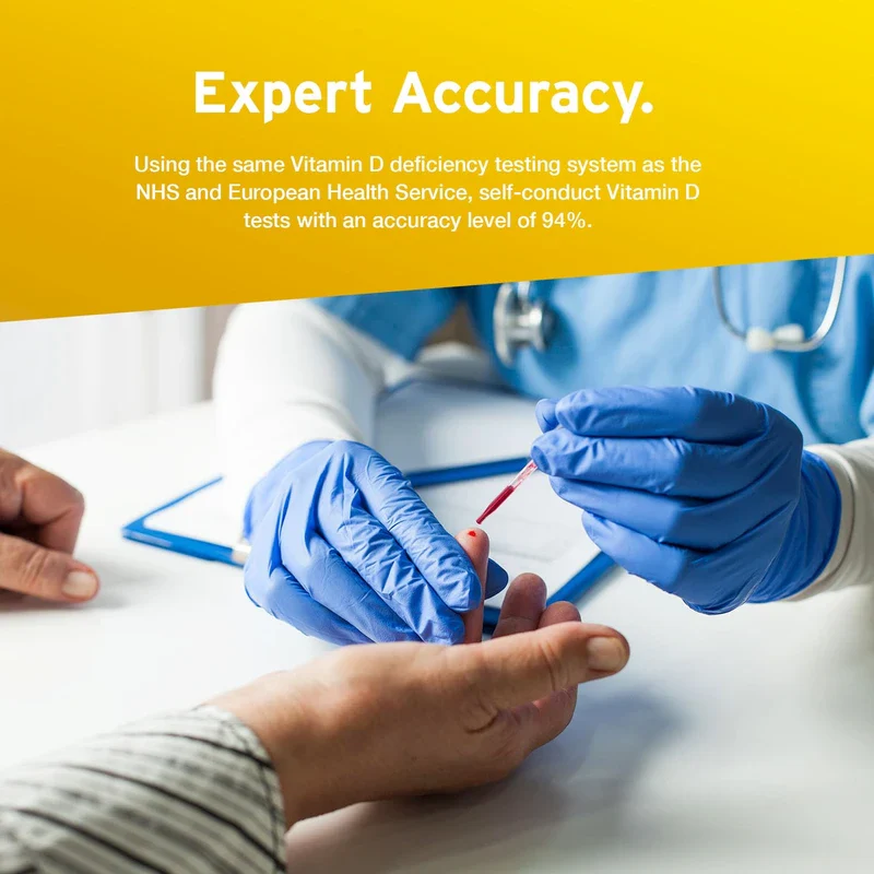 2 x AYDMED Vitamin D Tests | Vitamin D Test Kit for Home Self-Test Blood Screening of Vitamin D Deficiency | Vitamin D Test | Results in 10 Minutes | Expert Accuracy | CE Certified - Image 4