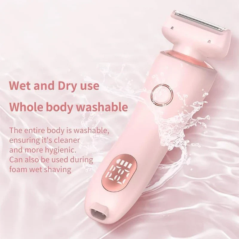 2024 Best Silk Glide Razor, Lady Shaver, Silk Glide Epilator Painless Hair Removal at Home, 2 in 1 Electric Shaver Razors for Women, for Sensitive Skin, Wet & Dry - Image 3