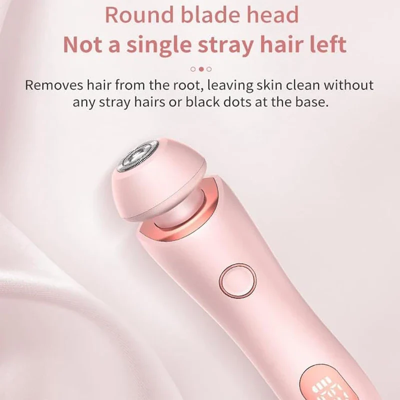2024 Best Silk Glide Razor, Lady Shaver, Silk Glide Epilator Painless Hair Removal at Home, 2 in 1 Electric Shaver Razors for Women, for Sensitive Skin, Wet & Dry - Image 4