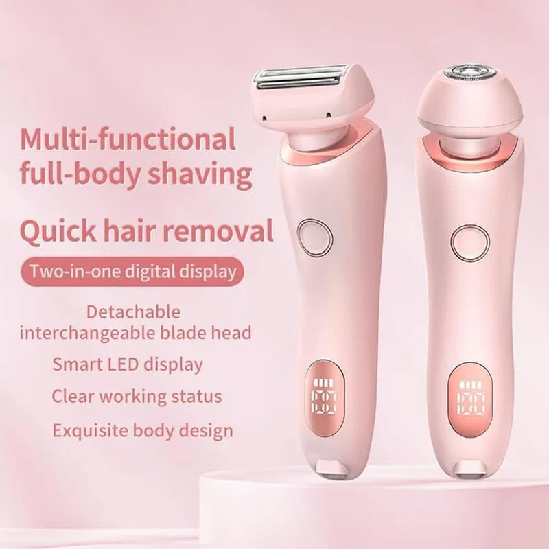 2024 Best Silk Glide Razor, Lady Shaver, Silk Glide Epilator Painless Hair Removal at Home, 2 in 1 Electric Shaver Razors for Women, for Sensitive Skin, Wet & Dry - Image 5