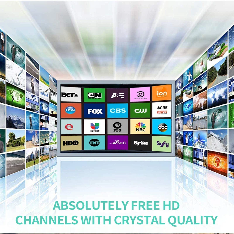 2024Upgraded TV Antenna Up 880+ Miles, Antenna Tv Digital HD Indoor Outdoor Digital Antenna for All TV Support 4K 1080P HD Powerful TV Antenna with Amplifier Signal Booster & Thick Coaxial Cable - Image 6