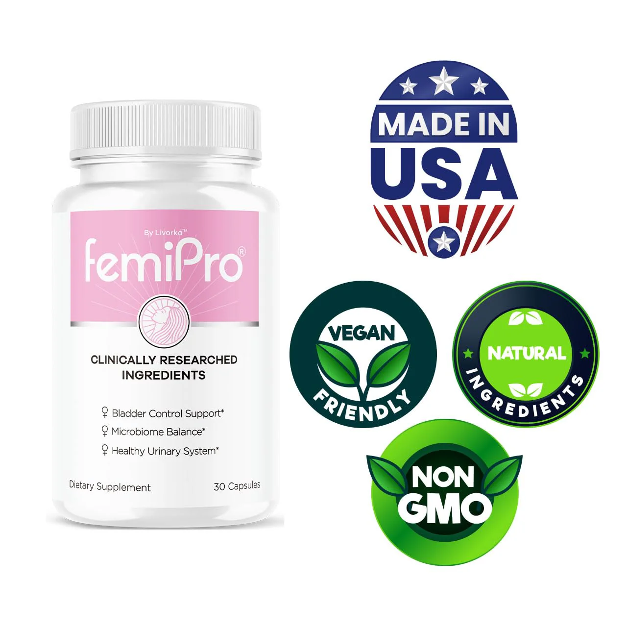 (3 Pack) FemiPro Bladder Control Pills - Original FemiPro Capsules, Femi Pro Bladder Control Support Supplement, Probitic FemiPro Pills for Overall Health and Wellness Reviews, 90 Capsules 3 Months - Image 5