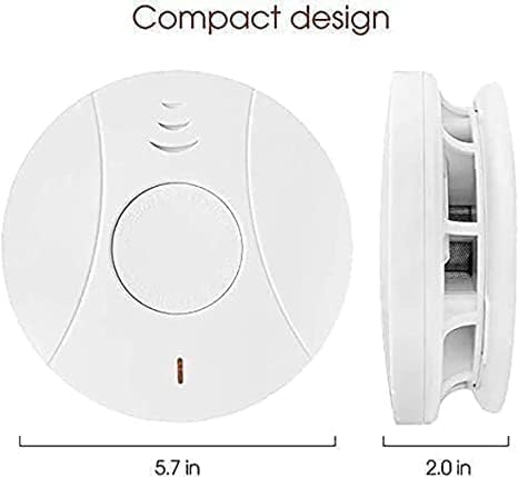 3 Pack Photoelectric Smoke and Carbon Monoxide Detector, Smoke Alarm Sealed-in 10 Year Lithium Battery-Operated (White) - Image 4