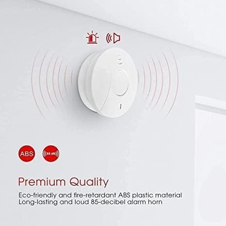 3 Pack Photoelectric Smoke and Carbon Monoxide Detector, Smoke Alarm Sealed-in 10 Year Lithium Battery-Operated (White) - Image 5