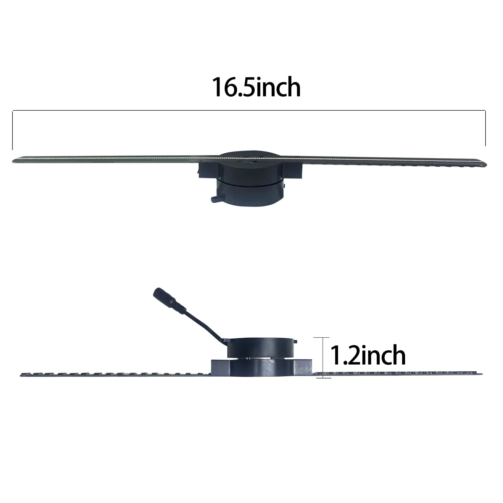 3D Hologram Fan,42cm Christmas Tree HD LED 16.5-inch Holographic Fan Projector WiFi with 700 Library Video,Animated Holographic Display for Business Stores - Image 6