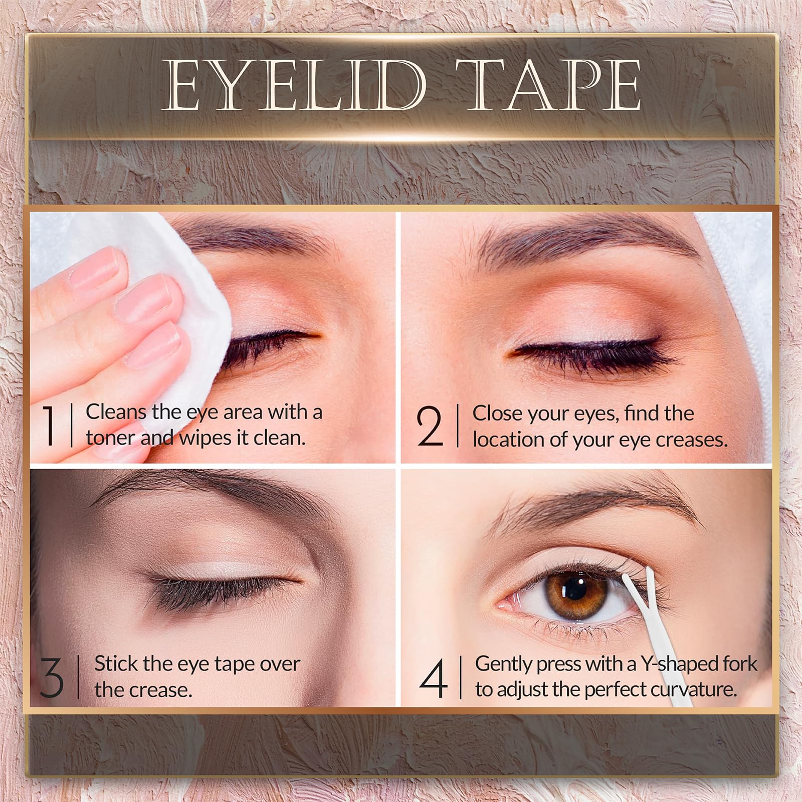 480Count Eyelid Tape, Eyelid Lifter Strips, Eyelid Tape for Hooded Eyes Invisible, Instant Surgery-Free Eye Lift for Uneven or Single Eyelids, Say Goodbye to the Hood, Sagging Eyelids - Image 4