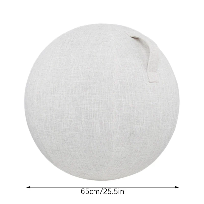 55cm/65cm/75cm Cotton+Linen Protective Yoga Ball Cover Exercise Ball Protection Skin Wrap Accessory - Image 3