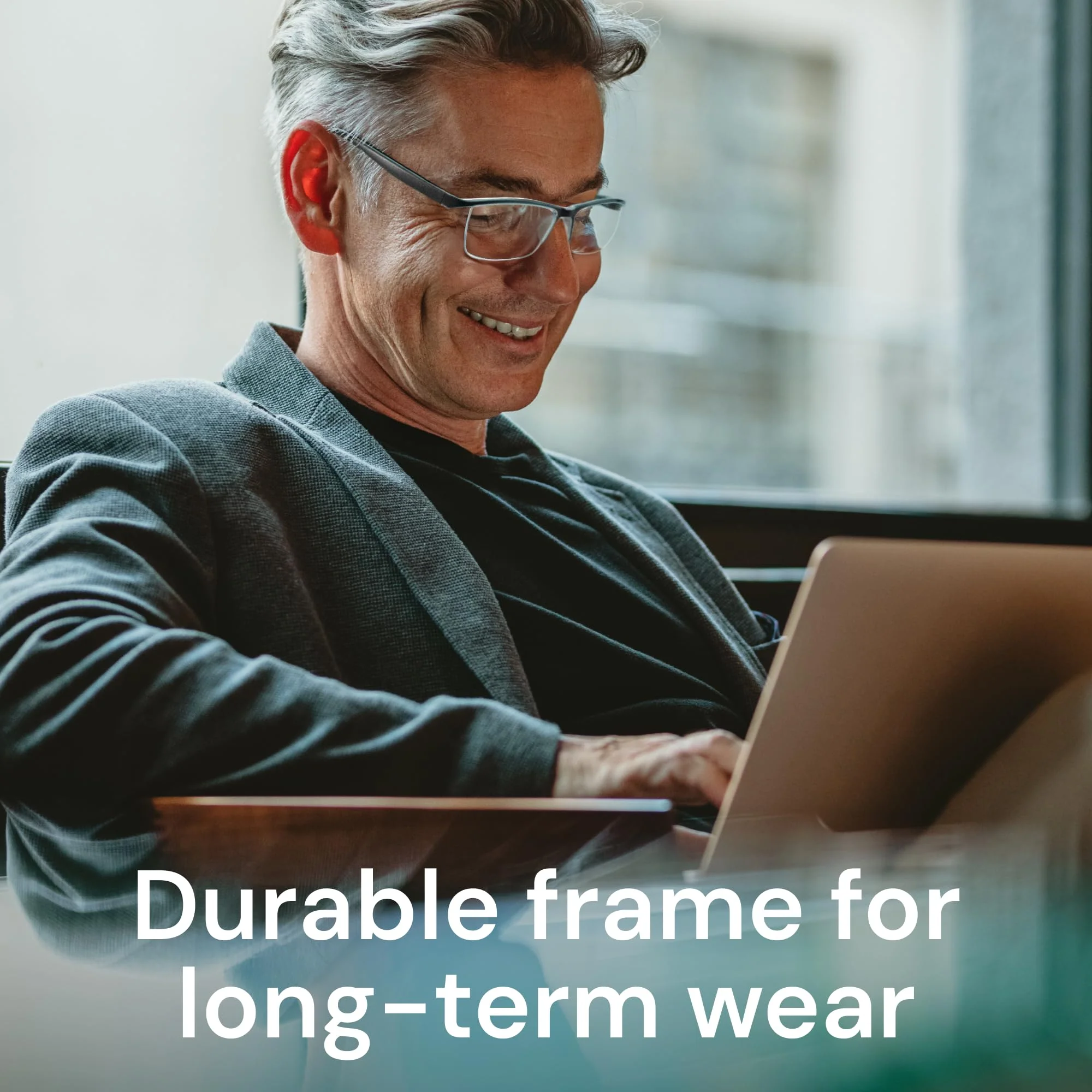 6 pack Executive Style Reading Glasses Men - Durable Readers with 99% Blue Light Blocking - Comfortable Fit with TR90 Frames - Image 3