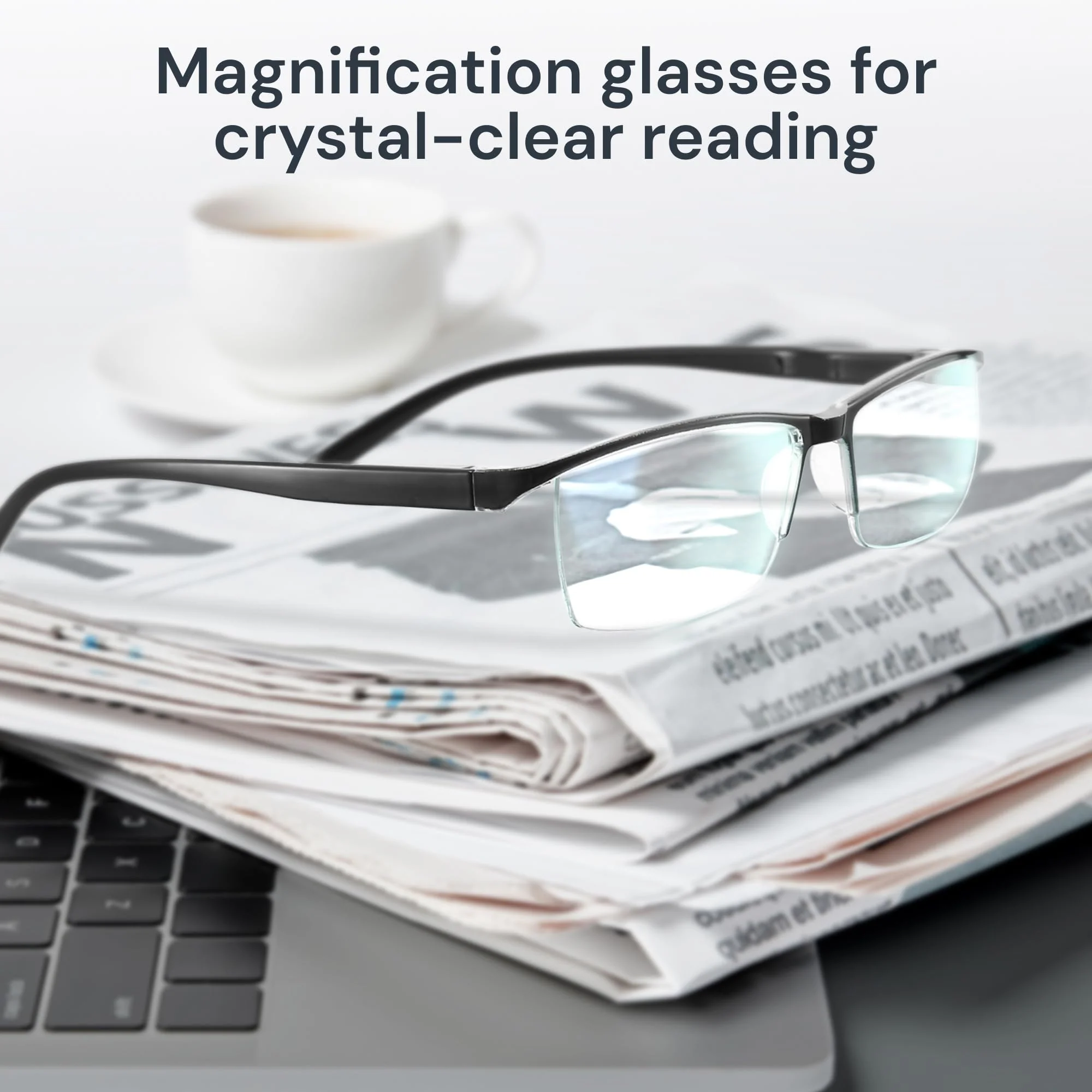 6 pack Executive Style Reading Glasses Men - Durable Readers with 99% Blue Light Blocking - Comfortable Fit with TR90 Frames - Image 7