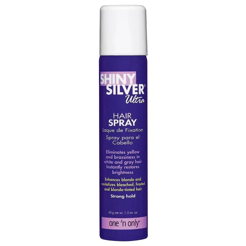 6 Pack One n Only Shiny Silver Ultra Hair Spray Mini 1.5 oz NEW - Image 2