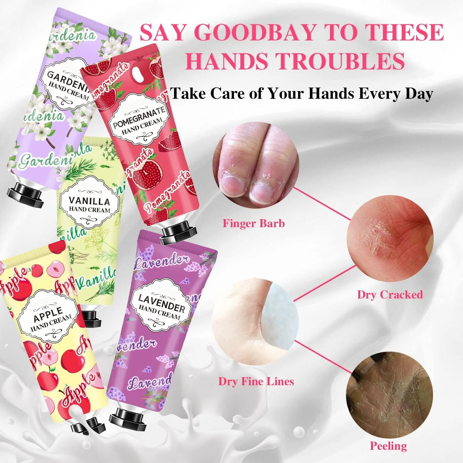 86 Pack Hand Cream Bulk Gifts,Stocking Stuffers Adults,Christmas Gifts for Women,Christmas Stocking Stuffers Teacher Appreciation Gifts Birthday Gifts,Natural Travel Size Lotion for Dry Cracked Hands - Image 4