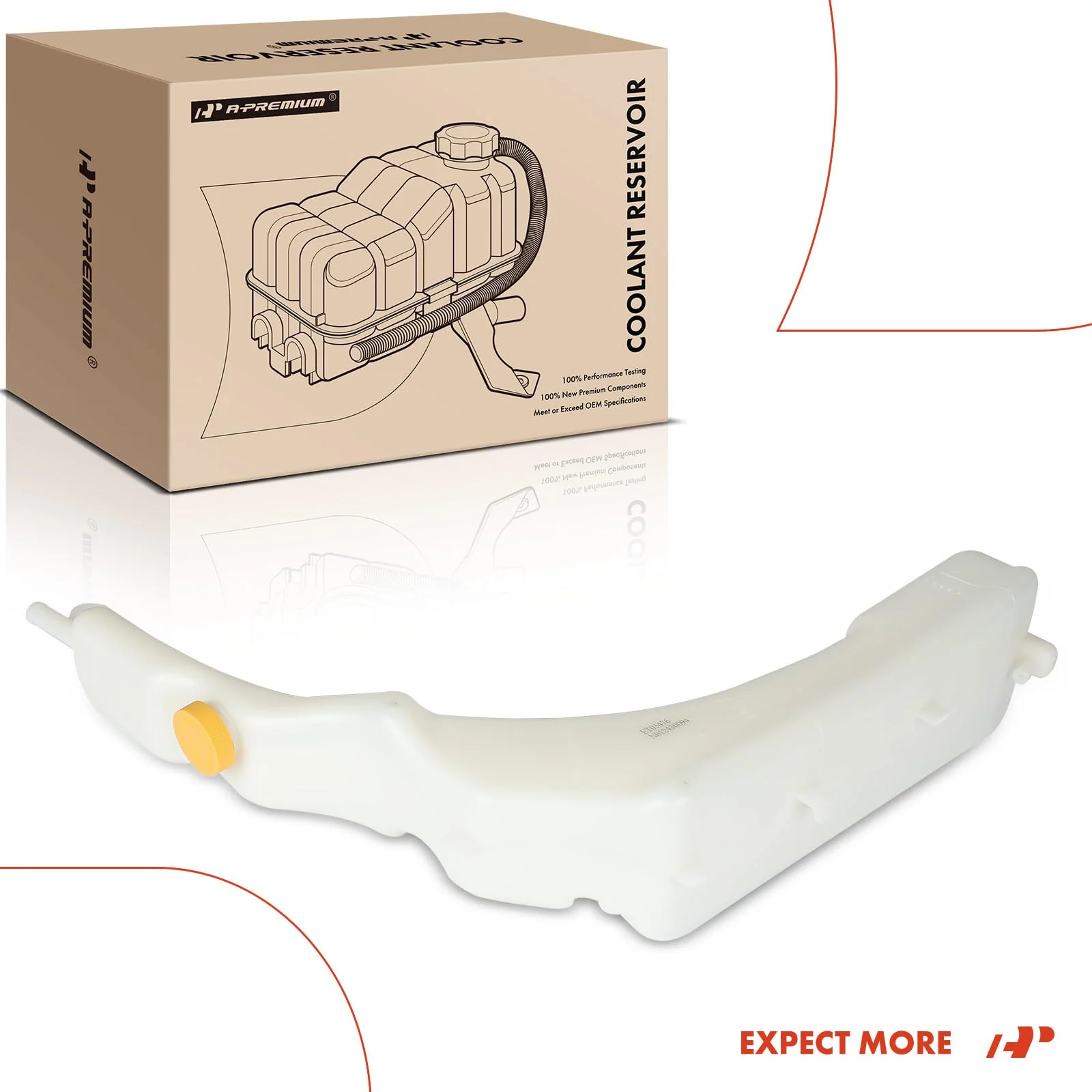 A-Premium Engine Coolant Overflow Recovery Reservoir Tank Compatible with Nissan Urvan 2002-2009, Replaces# 21710VW010 - Image 2
