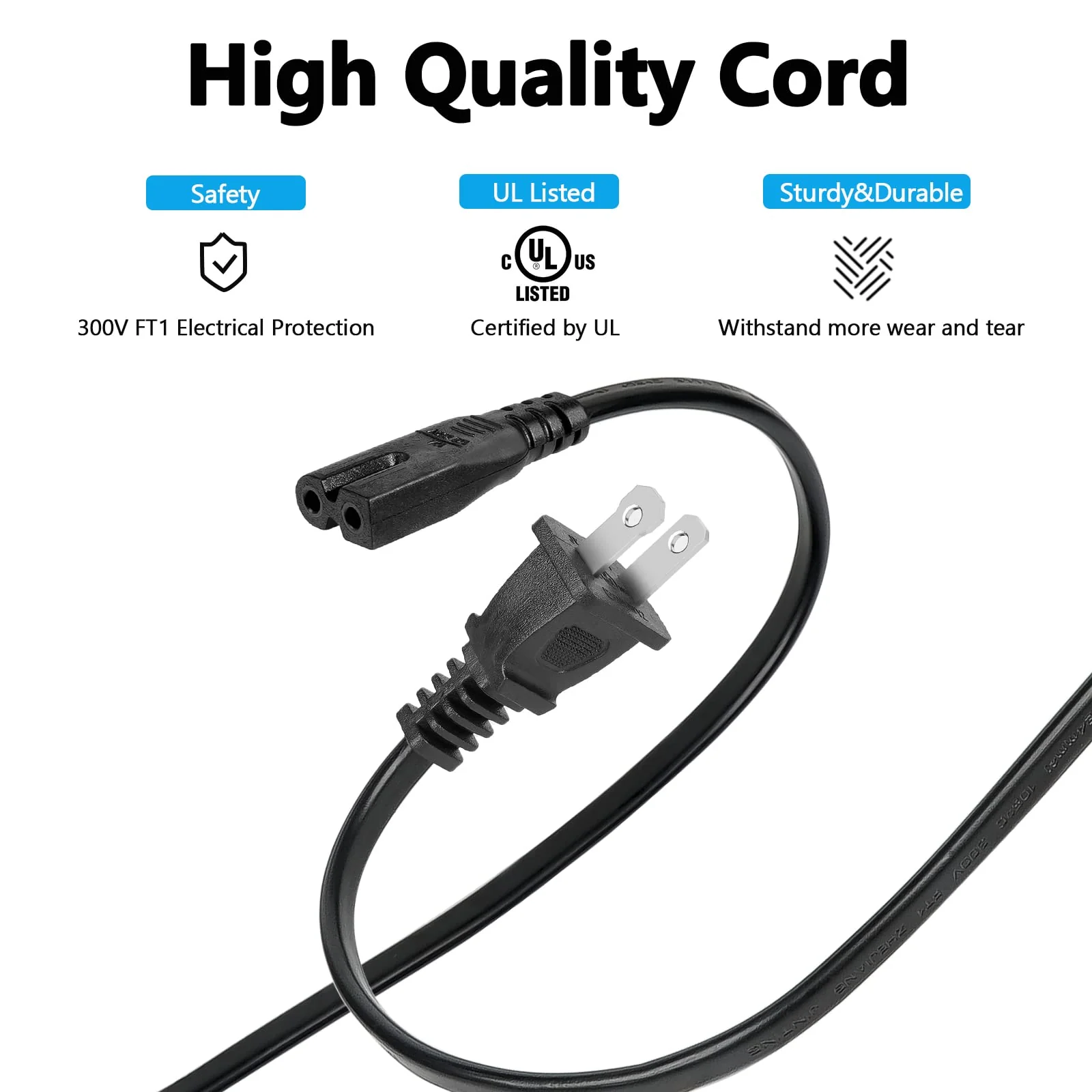 AC Power Cord Cable Compatible with Brother, Singer, White, bernina, Baby-Lock, Viking, Pfaff Sewing Machine - Image 4