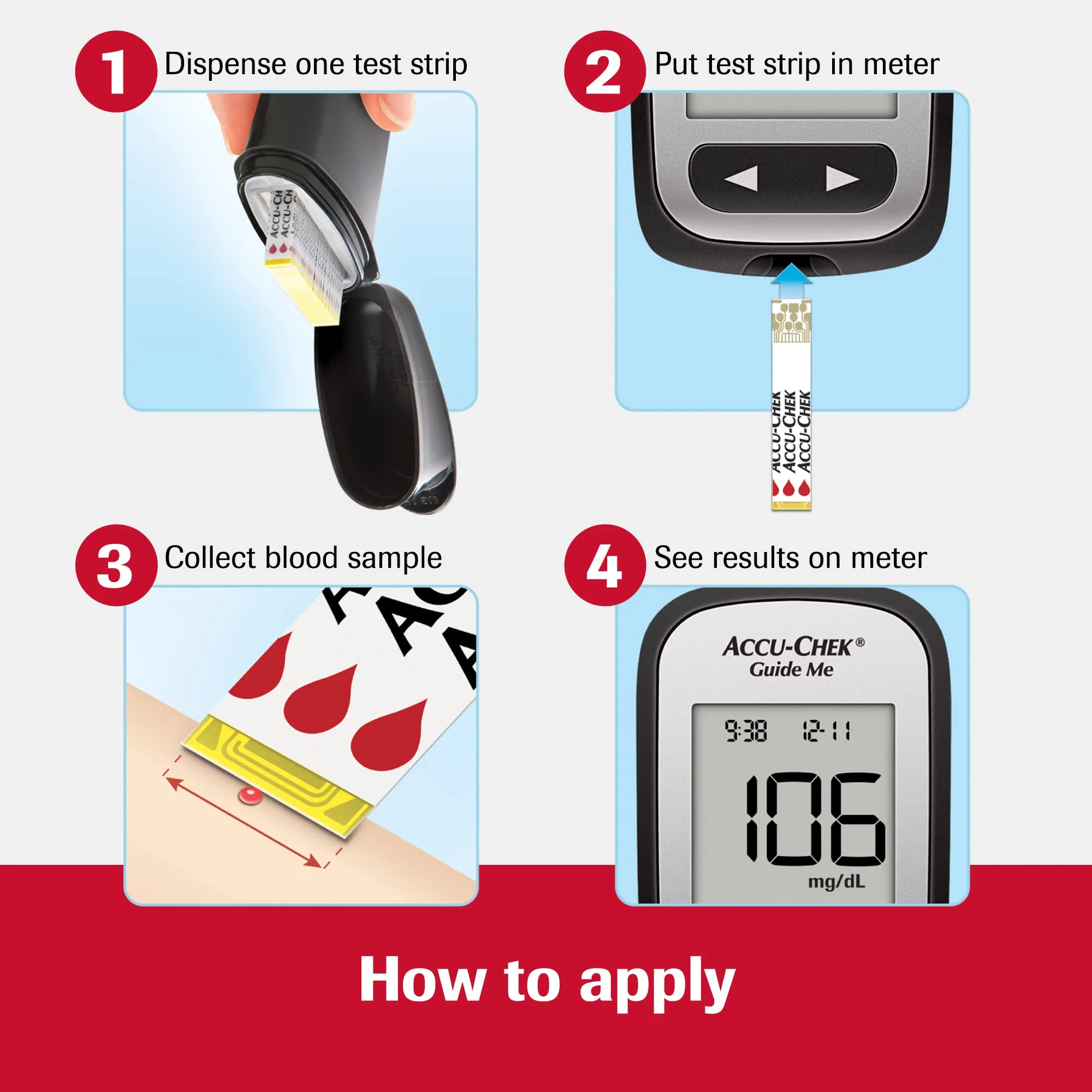 Accu-Chek Guide Glucose Test Strips for Diabetic Blood Sugar Testing (Pack of 50) - Image 5