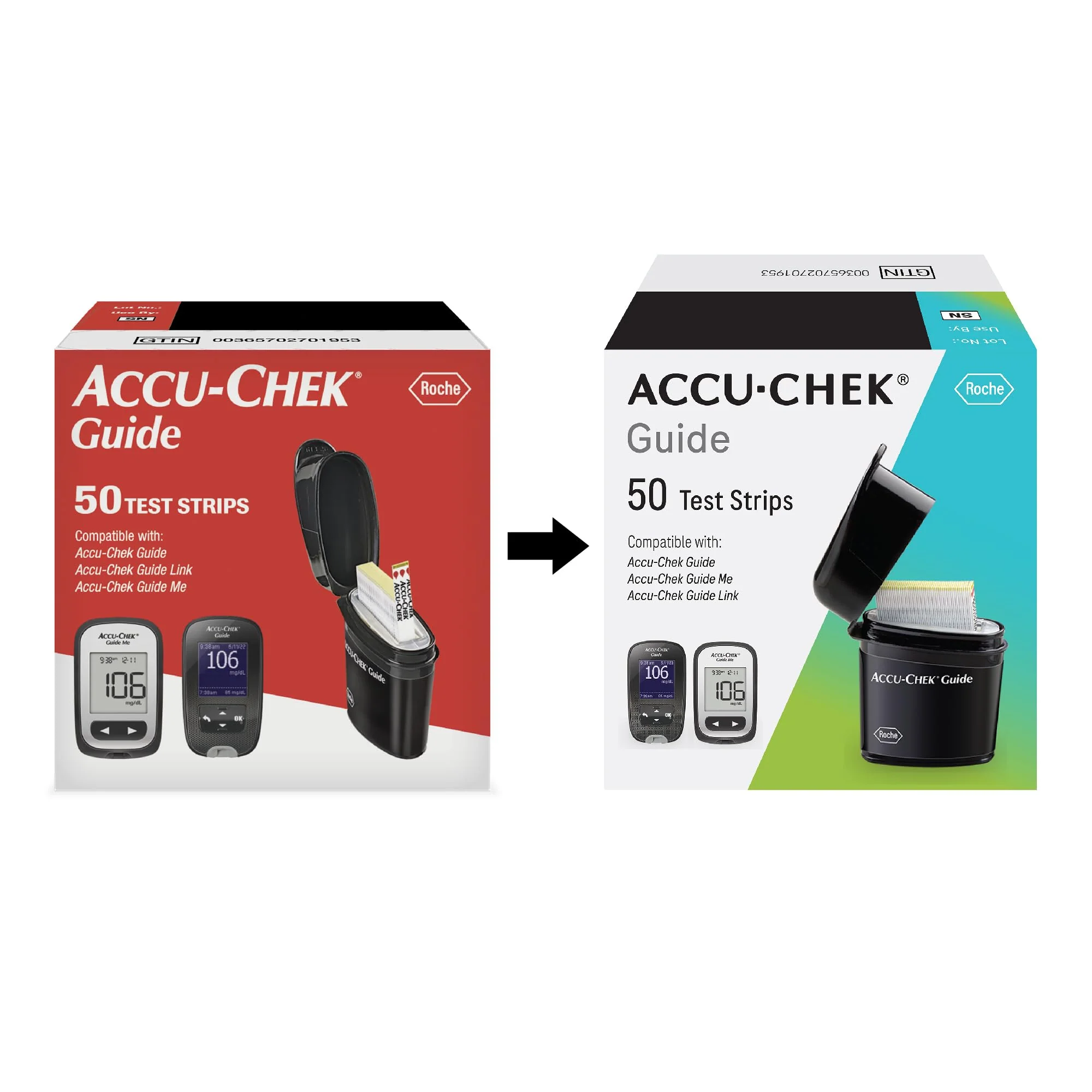 Accu-Chek Guide Glucose Test Strips for Diabetic Blood Sugar Testing (Pack of 50) - Image 7