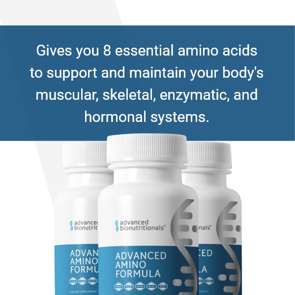 Advanced Bionutritionals – Advanced Amino Formula Tablets, Amino Acid Supplement, Build Muscle, Post Workout Recovery, Energy, Stamina, Non-GMO, Gluten Free, Dairy Free, Vegan (150 Tablets) - Image 4