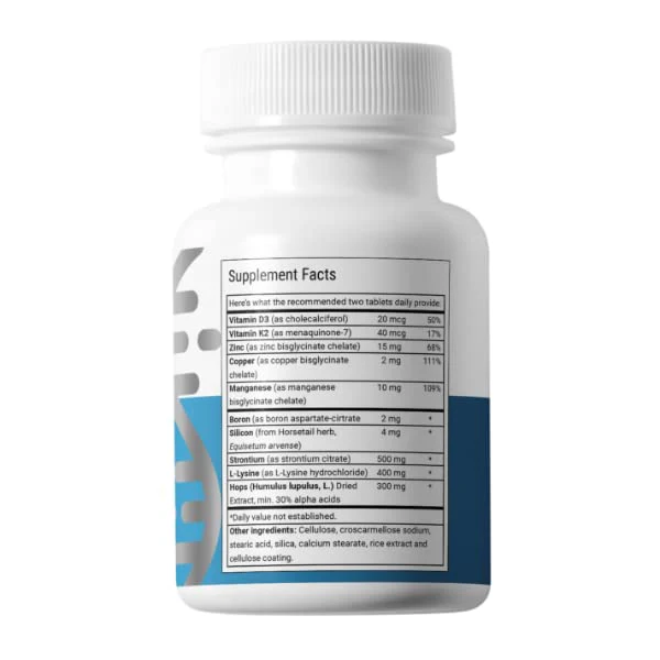 Advanced Bionutritionals – Ultimate Bone Support Supplement, Strontium, Silica, Vitamin K2 and D3, Support Bone Health, Bone Strength, Non GMO, Gluten Free, Dairy Free, Soy Free, Vegan (60 Tablets) - Image 7