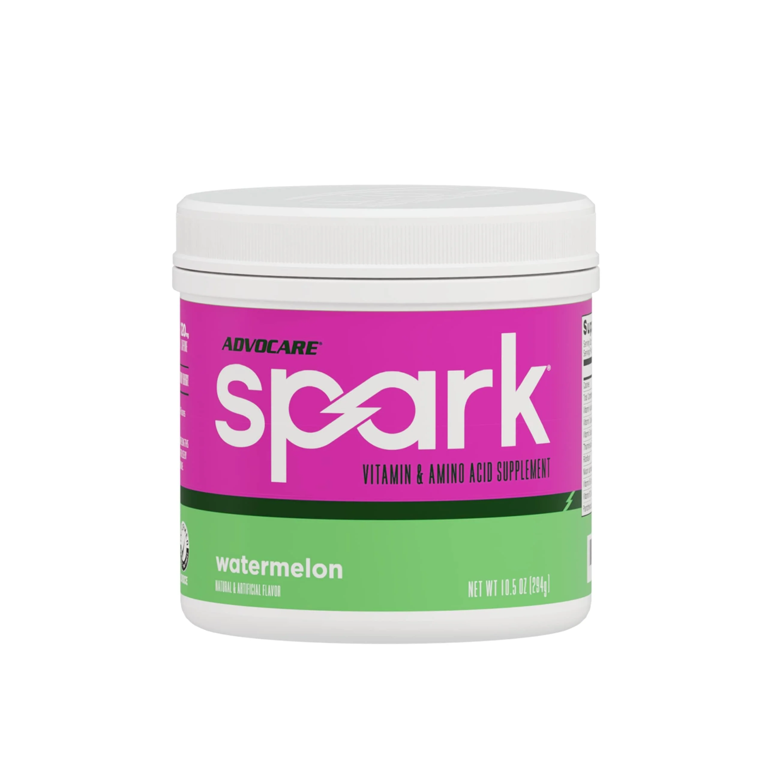 AdvoCare Spark Vitamin & Amino Acid Supplement - Focus & Energy Drink Powder Mix with Vitamin A, B-6, C & E - Also Includes L-Carnitine & L-Tyrosine - Watermelon - 10.5 oz