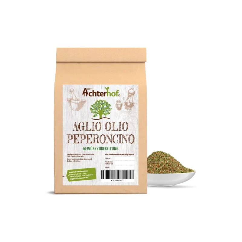 Aglio Olio e Peperoncino 250 g Spice Mix Coarse Sharp Spaghetti al Olio - Image 2