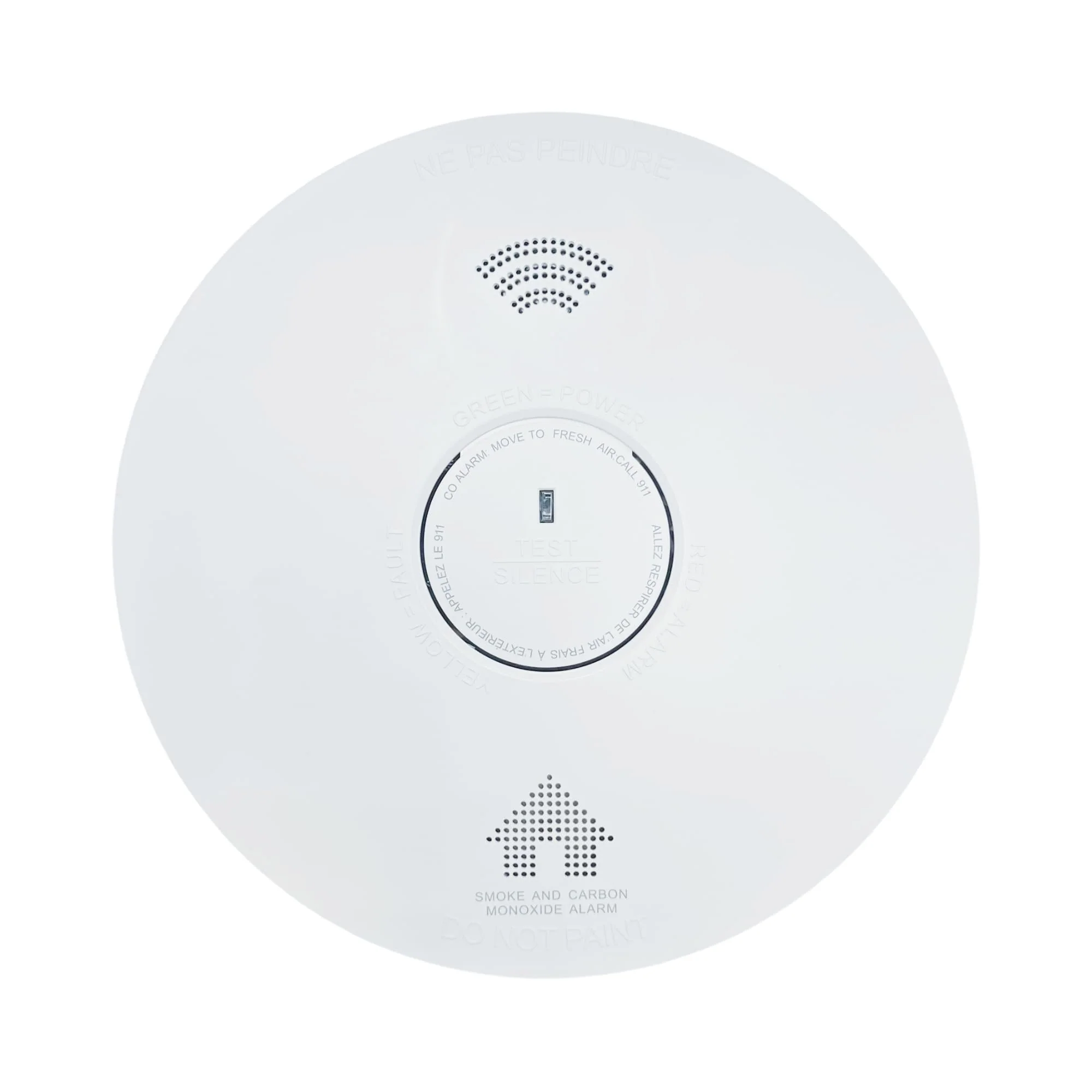 AH Lighting AH886F Combo Smoke & Carbon Monoxide Alarm, Voice Alarm System, Interconnect Hardwired, Combo Alarm, 10-Year Battery Powered, Led Warning Light Indicator (4) - Image 2