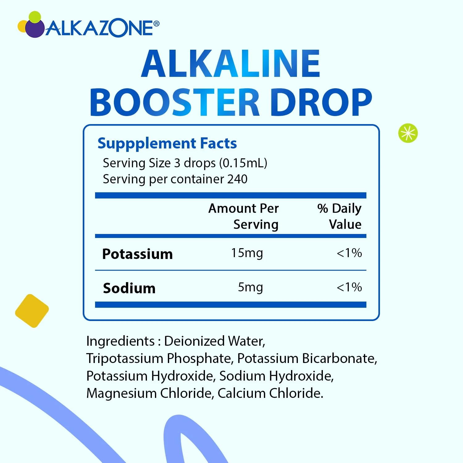 ALKAZONE Make Your Own Alkaline Water - Alkaline Booster Drop 1.25 oz (2 Packs) - Image 7