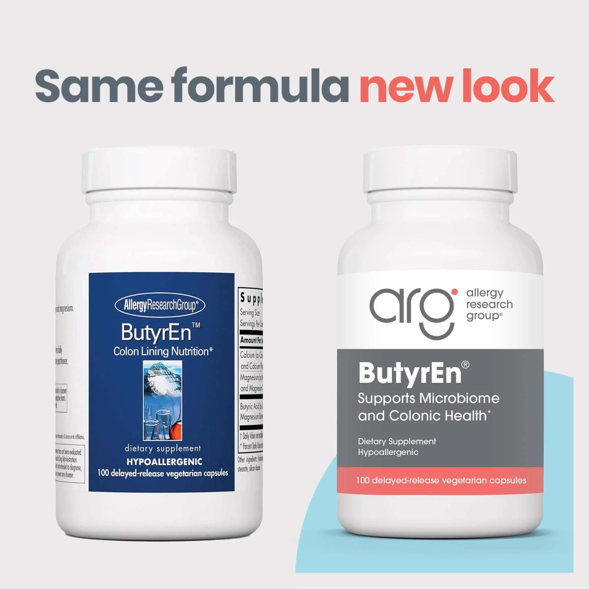 Allergy Research Group ButyrEn - Butyrate Gut Health Supplement for Women and Men, Colon and Digestive Support with Tributyrate Complex, Butyric Acid - 100 Delayed Release Vegetarian Capsules - Image 8