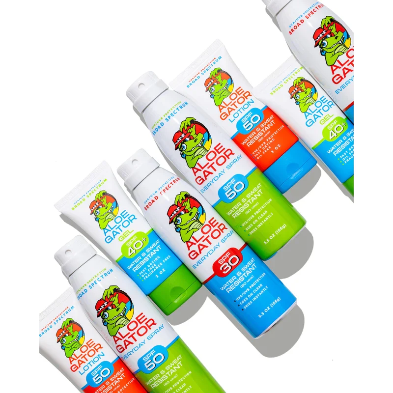 Aloe Gator Sunscreen Spray SPF 50, (2 pack), Broad Spectrum Protection - Image 7