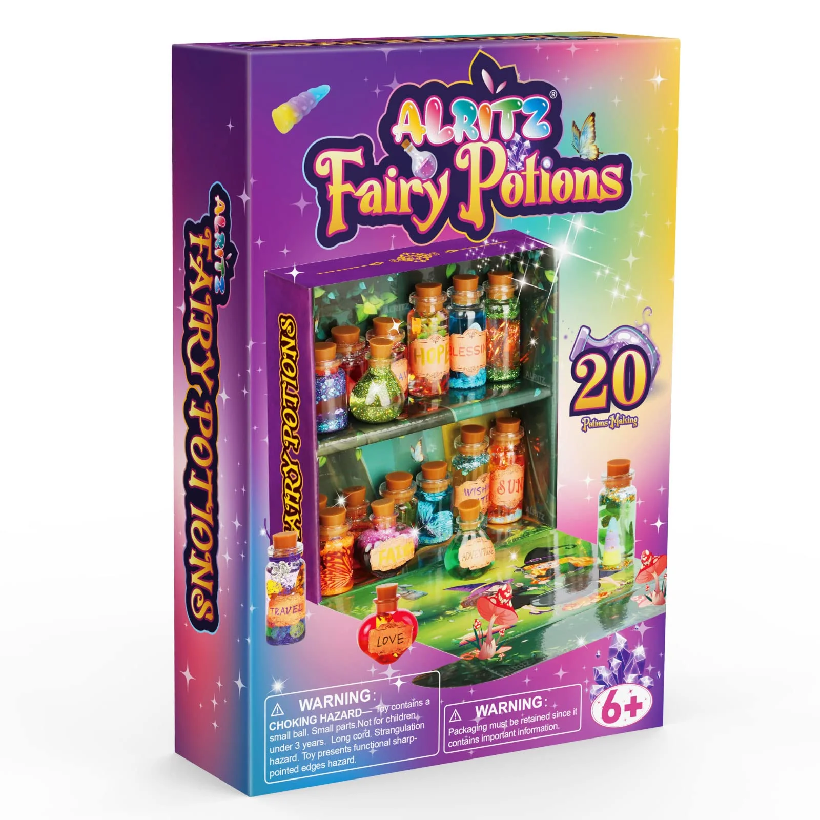 Alritz Fairy Potions Kit, Magic Mix Kit 20 Bottles, Christmas Gifts Decorations Ornaments Garden Crafts Birthday Gifts Toys for Girls and Boys 6 7 8 9 10 11 12+Years Old Families Party Indoor Outdoor - Image 2