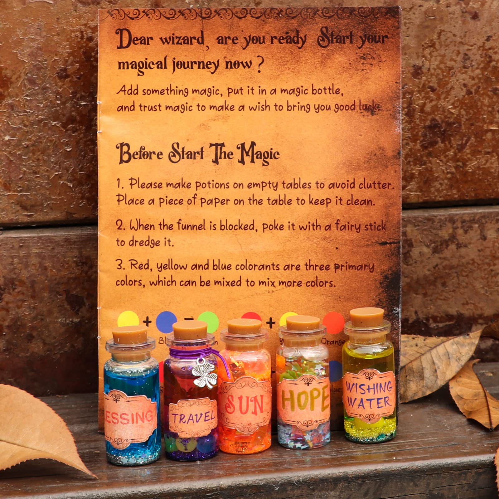 Alritz Fairy Potions Kit, Magic Mix Kit 20 Bottles, Christmas Gifts Decorations Ornaments Garden Crafts Birthday Gifts Toys for Girls and Boys 6 7 8 9 10 11 12+Years Old Families Party Indoor Outdoor - Image 3