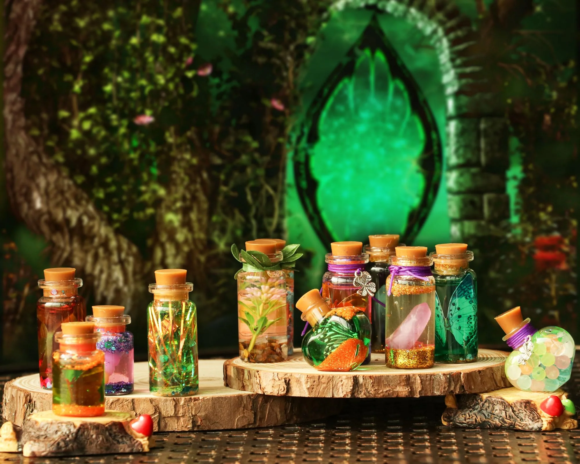 Alritz Fairy Potions Kit, Magic Mix Kit 20 Bottles, Christmas Gifts Decorations Ornaments Garden Crafts Birthday Gifts Toys for Girls and Boys 6 7 8 9 10 11 12+Years Old Families Party Indoor Outdoor - Image 5