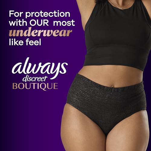 Always Discreet Adult Incontinence Underwear for Women and Postpartum Underwear, Extra Large, Up to 100% Bladder Leak Protection, 64 Count (2 Packs of 32) - Image 4